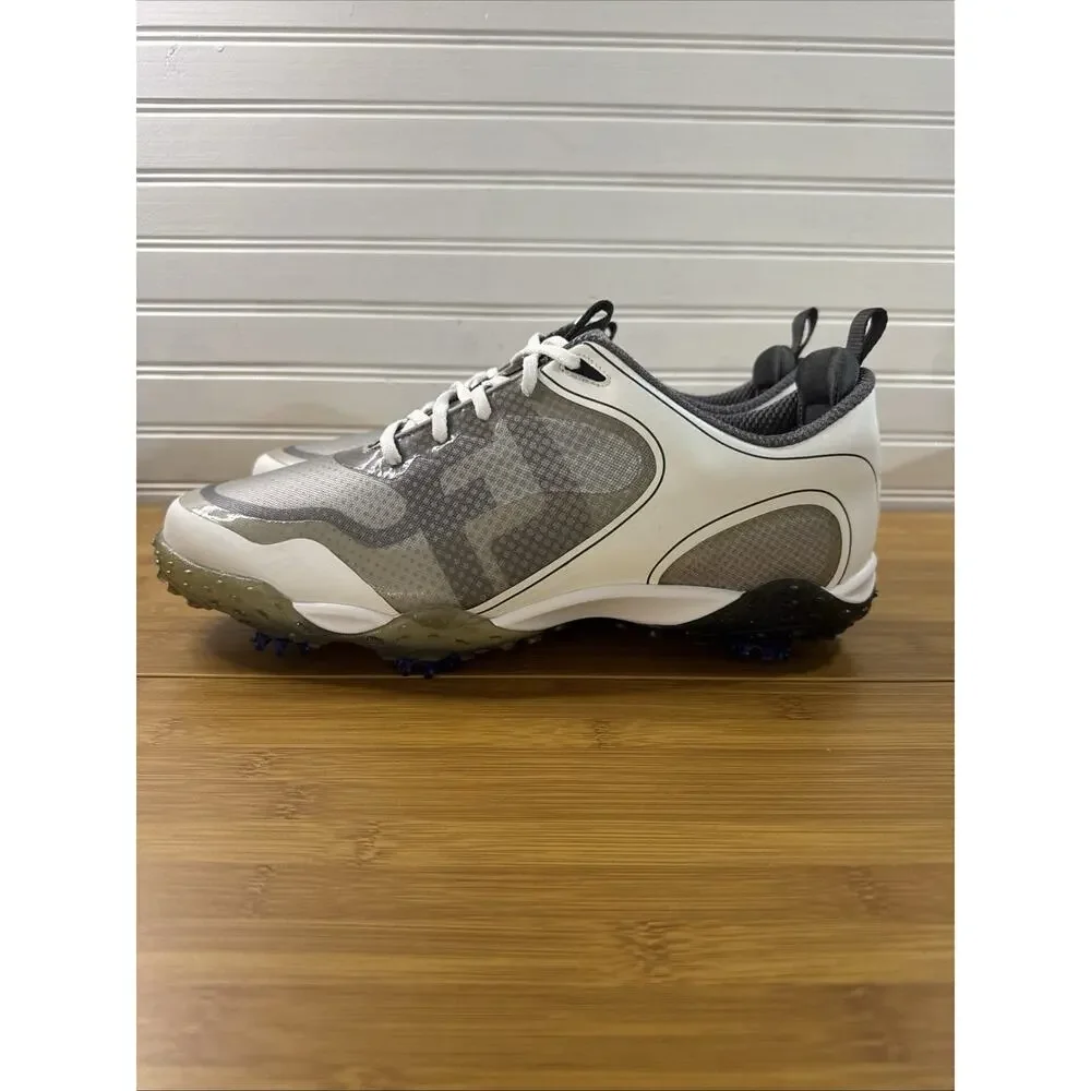 FootJoy Freestyle 2.0 Golf Shoes White Gray Spiked FJ 57330 Men Size 13 W Wide